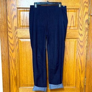Women Navy Patterned Pants